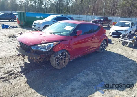 2017 Hyundai Veloster Turbo z USA, uszkodzony, nr VIN KMHTC6AE9HU308723
